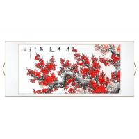 Red Plum Blossoms Asian Wall Scroll Painting